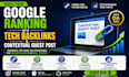 contextual SEO backlinks for tech sites DR 50 to 90