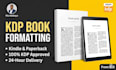 do professional book formatting and layout design for amazon kdp