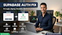 fix supabase auth login signup session and oauth issues