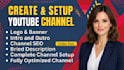 create and setup youtube channel