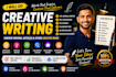 do creative writing, content writing,articles, and other creative work