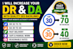 increase ahrefs DR and moz da