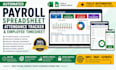create automated payroll spreadsheet attendance tracker and employee timesheet