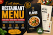 create a professional restaurant food menu desig
