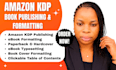 do amazon kdp book publishing, ebook formatting, book design, ebook typesetting