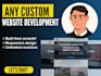 design and build your custom website, full website design and development