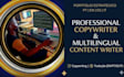 be your professional multilingual SEO content pt, en, es, IT