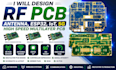 design rf pcb  antenna esp32 iot 5g high speed multilayer pcb