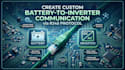 create custom battery to inverter communication using rj45 protocol