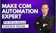 make com automation API integration integromat zapier automation fix make com