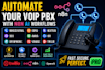 pbx automate ivr 3cx voip n8n makecom