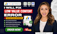 fix google adsense low value content error for fast blog approval