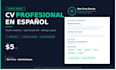 create a professional CV and resume in spanish