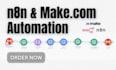 create an ai voice agent and ai receptionist using n8n or make com automation