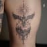 draw blackwork tattoo illustration with dark aesthetic