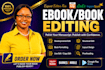 edit your nonfiction self help christain or business book manuscript