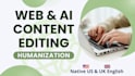 edit and humanize website and ai content
