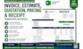 build automated excel invoice, estimate, receipt, and pricing sheet