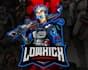 make esports mascot warrior logo design