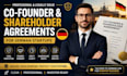 draft co founder and shareholder agreements for german startups