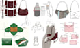 design handbags backpack purse wallets technical drawing and tech pack