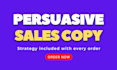 write sales copy for your sales page, funnel, or vsl script