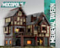 3d lego moc model set design,3d technic car,house, with step by step instruction