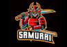 draw samurai knight mascot logo design with express delivery