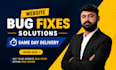 fix bugs and issues in javascript, react, node js and next js