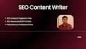 write professional, SEO content writer that rank