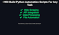build a custom python automation script for your task