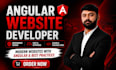 develop your front end website using angular