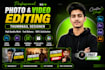do professional photo editing and video editing