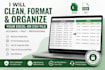 organize your excel or CSV file