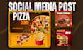 design modern food social media posts