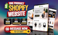 build a shopify one product store that sells