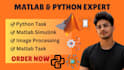 do projects in python, matlab and machine learning