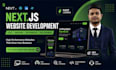 develop a modern responsive next js website