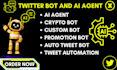 do custom twitter bot tweet automation ai agent open ai chatgpt api x bot