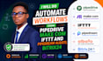 automate workflows using pipedrive make com IFTTT and pipedream albato, bitrix24