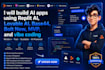ai apps using replit ai, lovable ai, base44, bolt new, mvp, and vibe coding