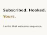 write welcome emails that hook coaching subscribers