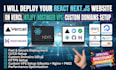 fix and deploy your website on netlify vercel and cloud hosting