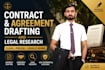 draft contracts, agreements and do legal research