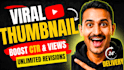 design a premium click bait youtube thumbnail