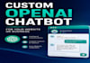 build a custom openai chatbot for your website or business