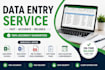 do fast and accurate data entry and typing work