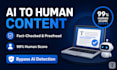 rewrite ai content to human text and do fact checking