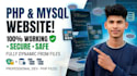 build custom php website with mysql database