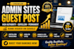 publish guest posts on premium admin sites